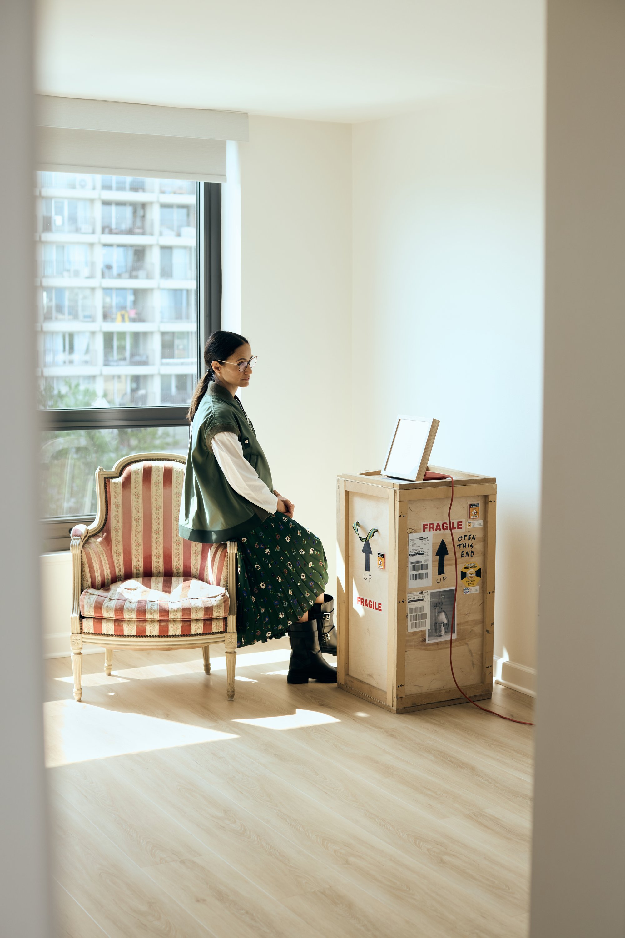 Başak Notz's studio antique chair